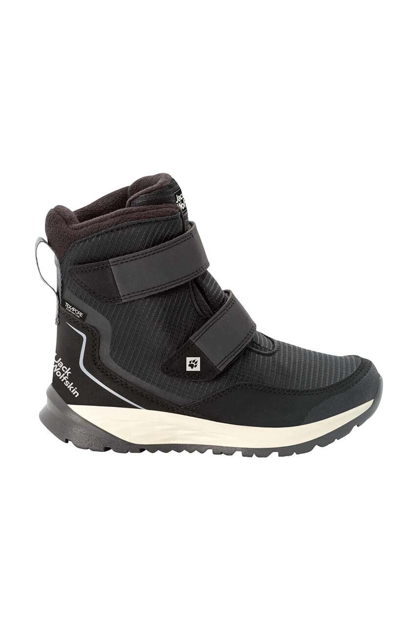 Jack Wolfskin cizme de iarna pentru copii POLAR BEAR TEXAPORE HIGH VC culoarea negru - Pled.ro