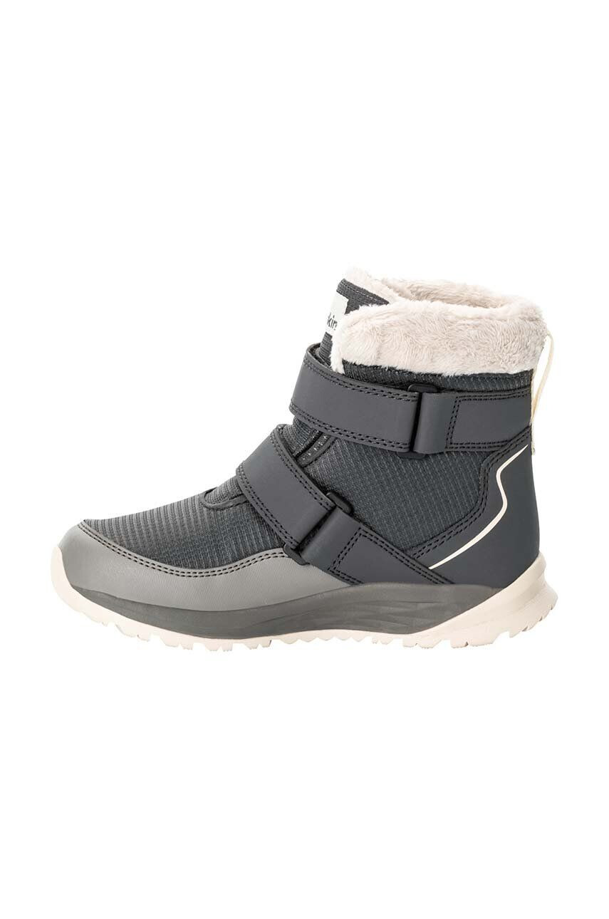 Jack Wolfskin cizme de iarna pentru copii POLAR WOLF TEXAPORE MID VC culoarea gri - Pled.ro