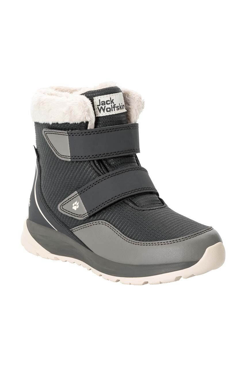 Jack Wolfskin cizme de iarna pentru copii POLAR WOLF TEXAPORE MID VC culoarea gri - Pled.ro