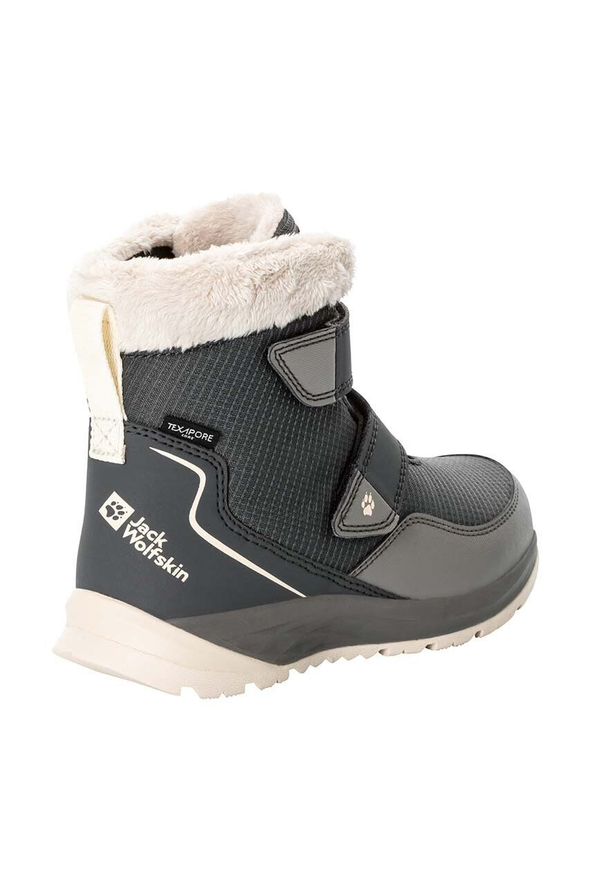 Jack Wolfskin cizme de iarna pentru copii POLAR WOLF TEXAPORE MID VC culoarea gri - Pled.ro