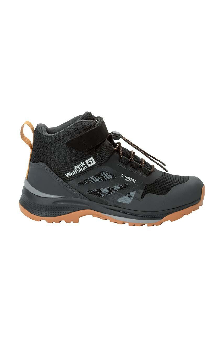 Jack Wolfskin cizme de iarna pentru copii VILLI HIER TEXAPORE MID culoarea negru - Pled.ro