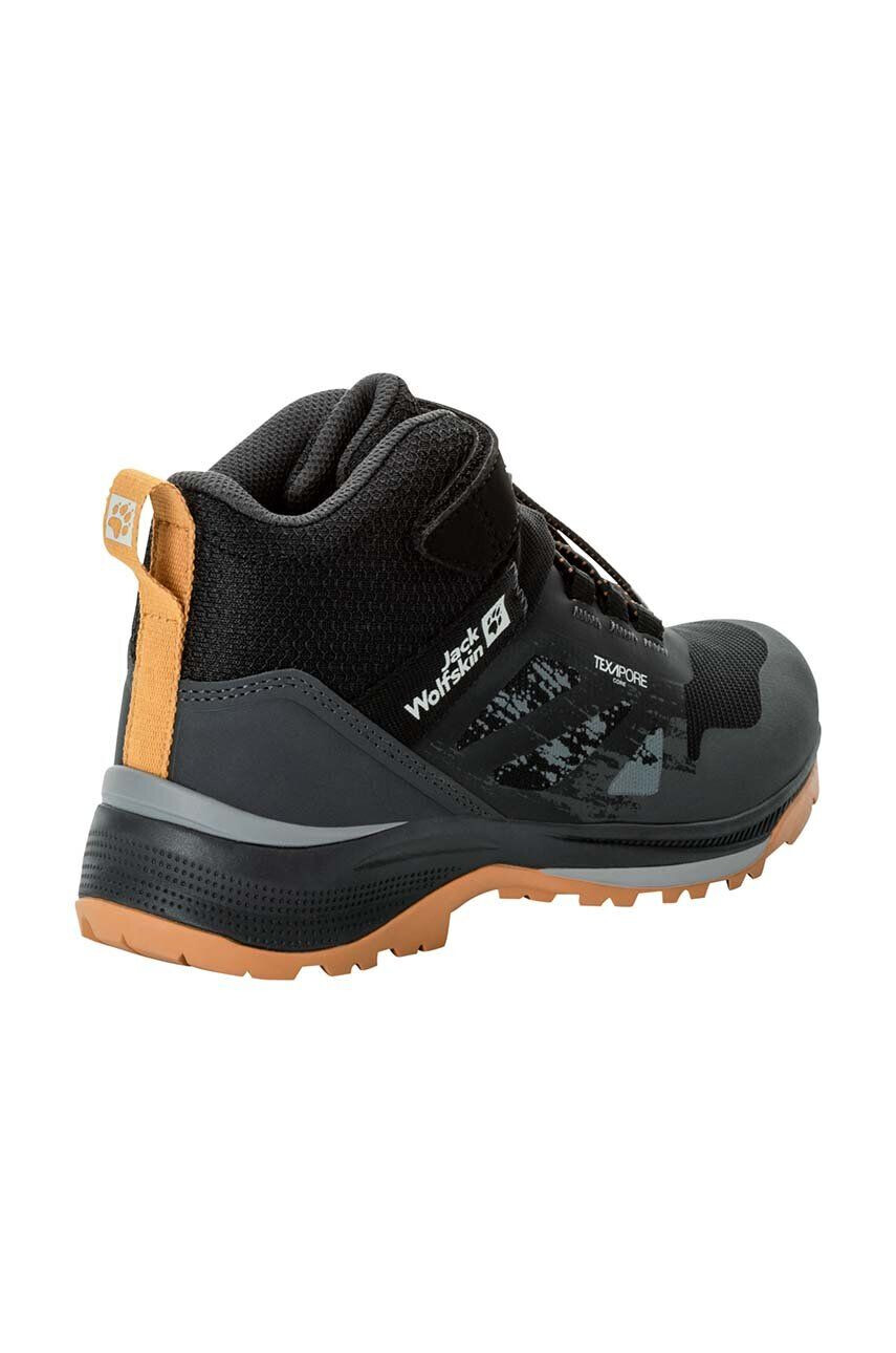 Jack Wolfskin cizme de iarna pentru copii VILLI HIER TEXAPORE MID culoarea negru - Pled.ro