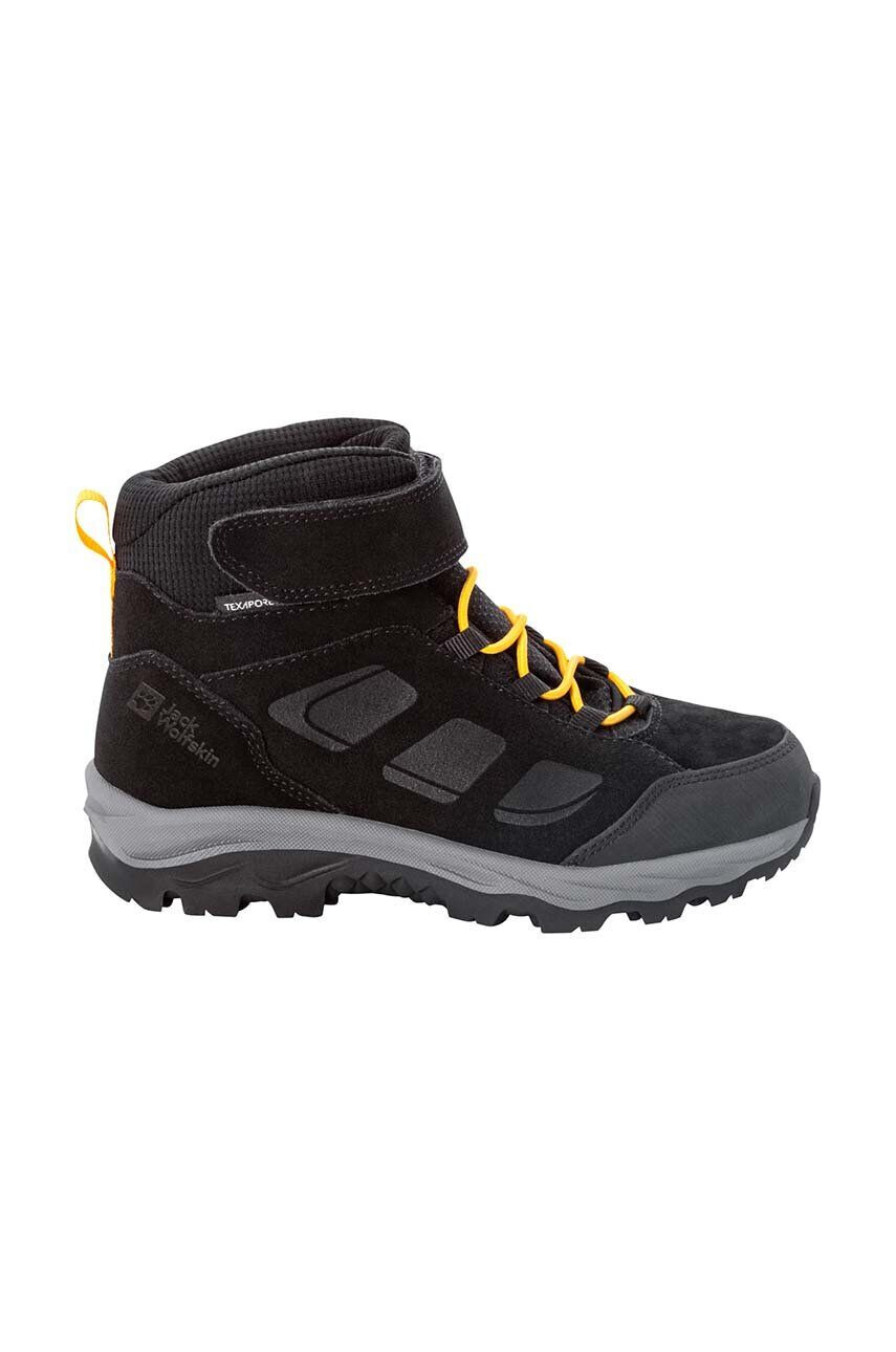 Jack Wolfskin cizme de iarna pentru copii VOJO LT TEXAPORE MID culoarea negru - Pled.ro