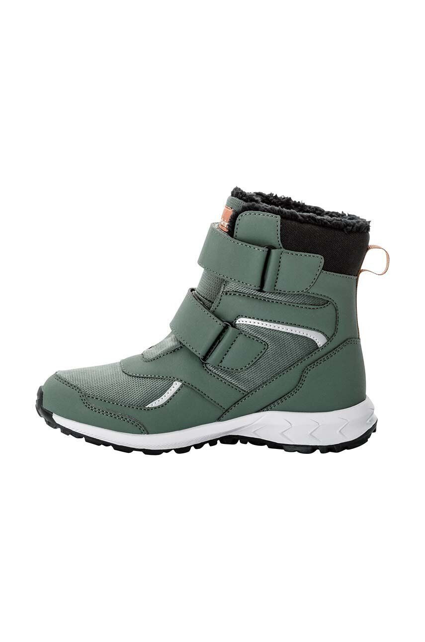 Jack Wolfskin cizme de iarna pentru copii WOODLAND WT TEXAPORE HIGH VC culoarea turcoaz - Pled.ro