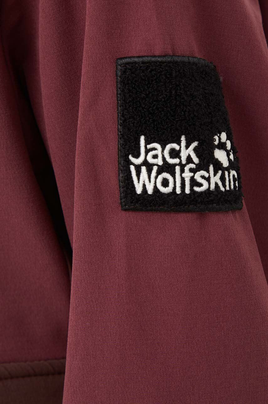 Jack Wolfskin geaca femei culoarea bordo de tranzitie - Pled.ro