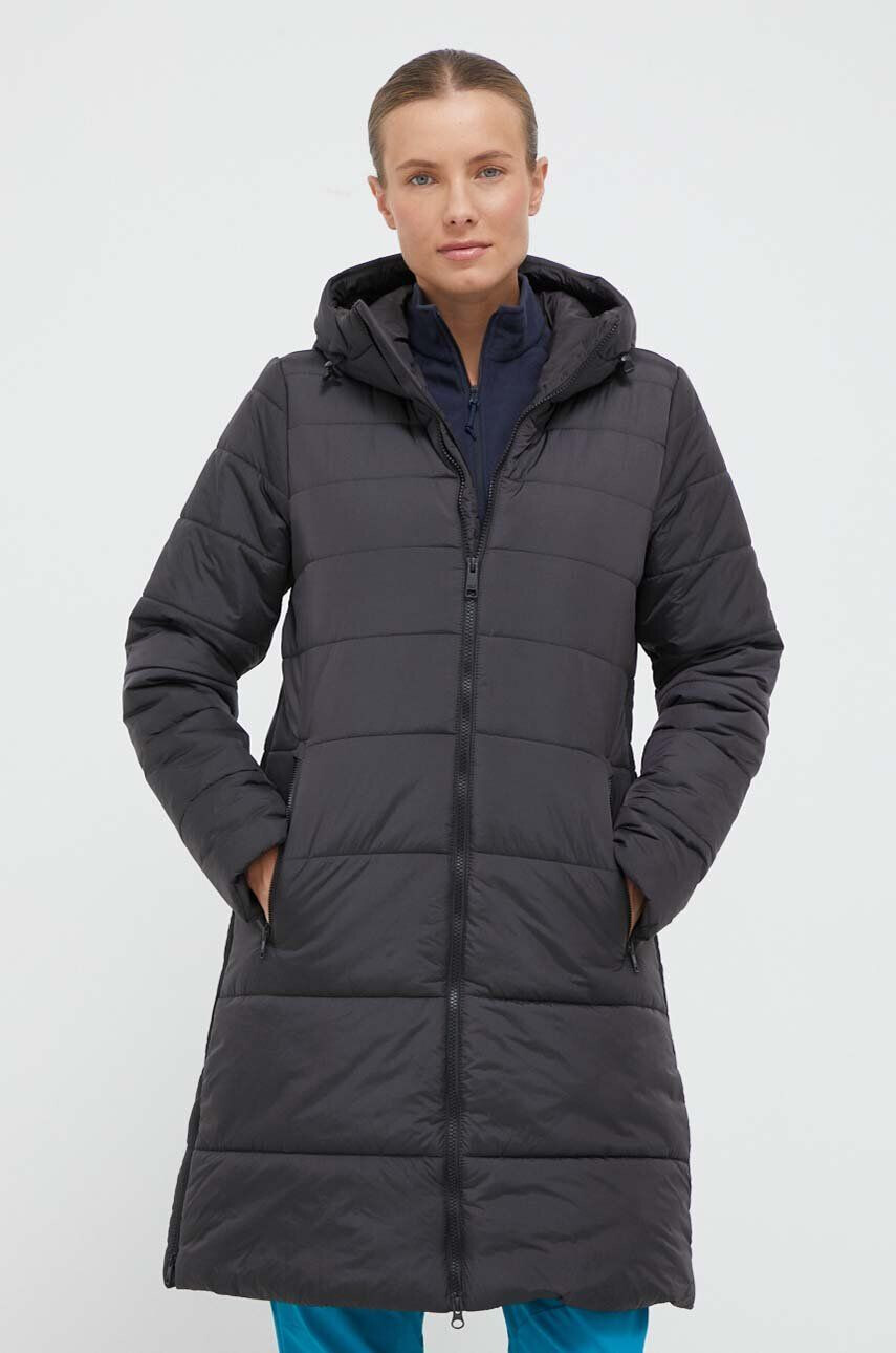 Jack Wolfskin geaca femei culoarea negru de iarna - Pled.ro