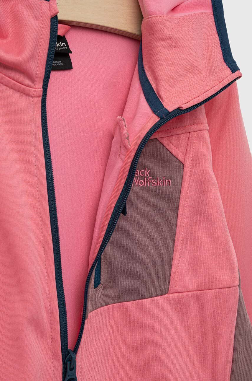 Jack Wolfskin geaca copii ACTIVE JACKET K culoarea roz - Pled.ro