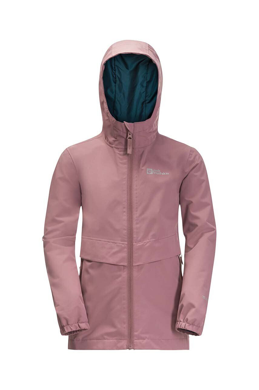 Jack Wolfskin geaca copii MALIMA JACKET G culoarea roz - Pled.ro