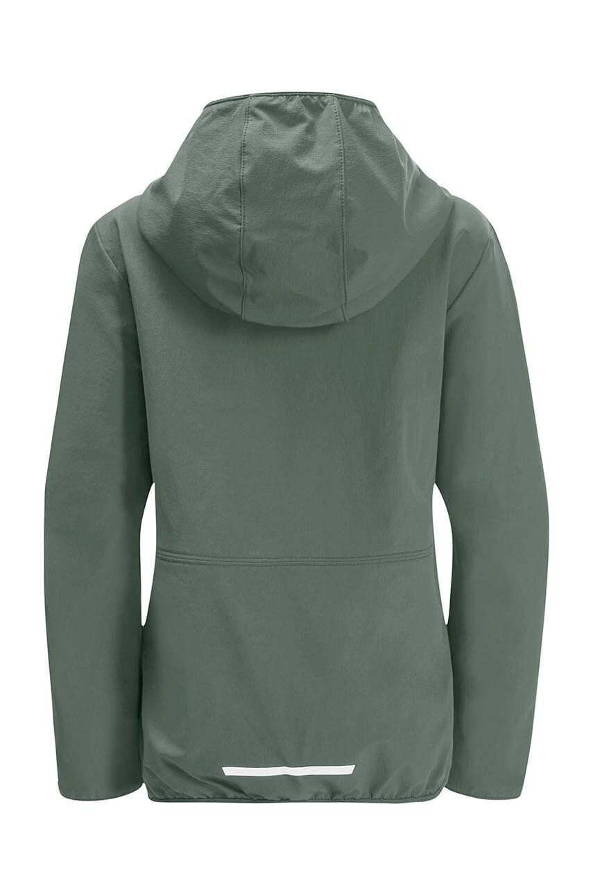 Jack Wolfskin geaca copii SOLYD JACKET K culoarea verde - Pled.ro