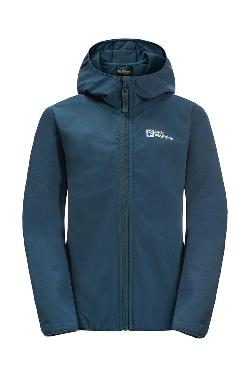 Jack Wolfskin geaca copii SOLYD JACKET K culoarea albastru marin - Pled.ro