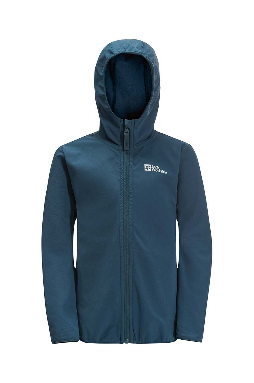 Jack Wolfskin geaca copii SOLYD JACKET K culoarea albastru marin - Pled.ro