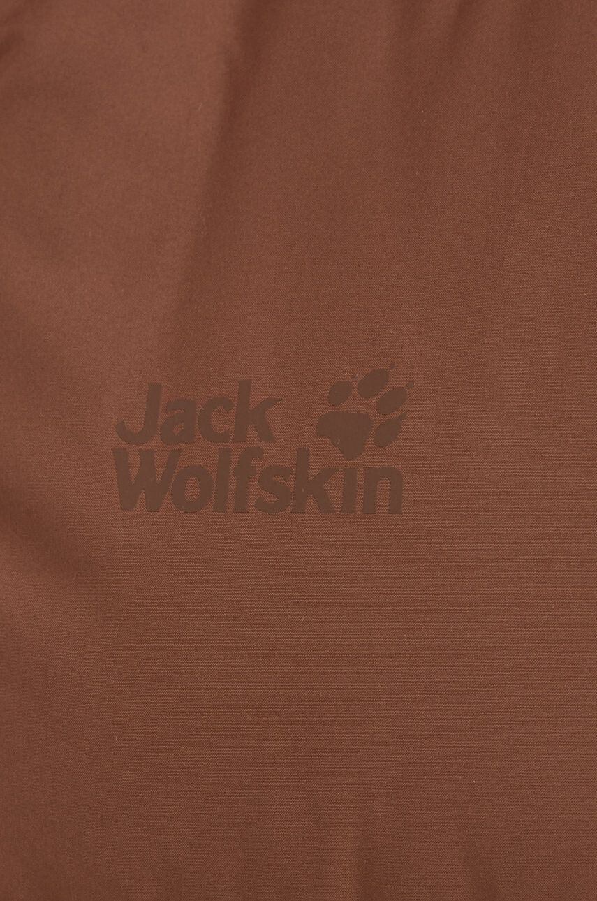 Jack Wolfskin geaca de puf femei culoarea maro de iarna - Pled.ro