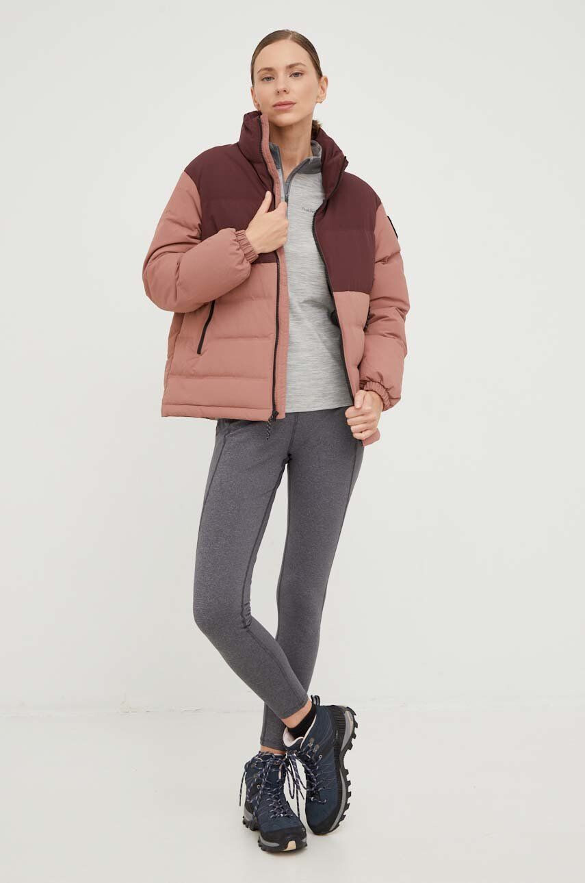 Jack Wolfskin geaca de puf femei culoarea roz de iarna - Pled.ro