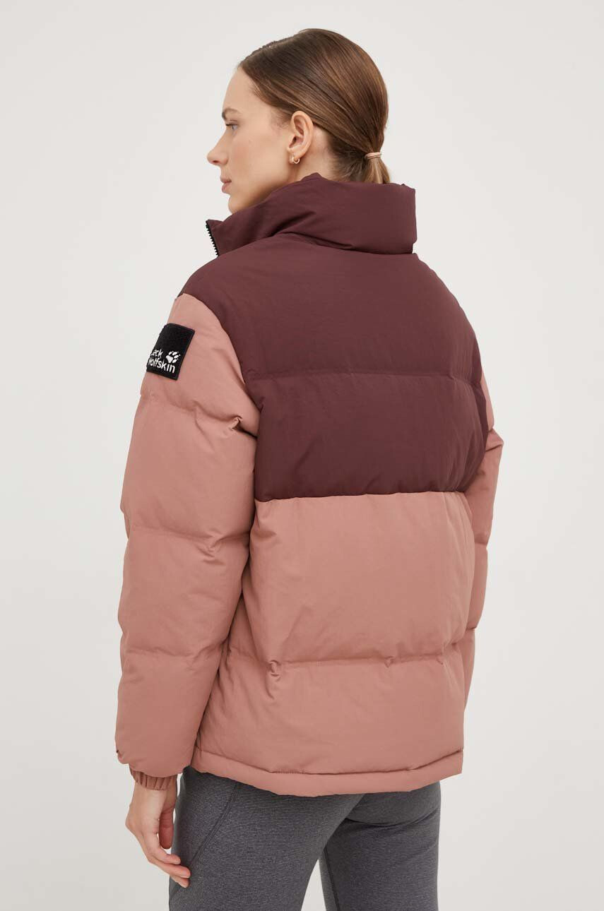 Jack Wolfskin geaca de puf femei culoarea roz de iarna - Pled.ro