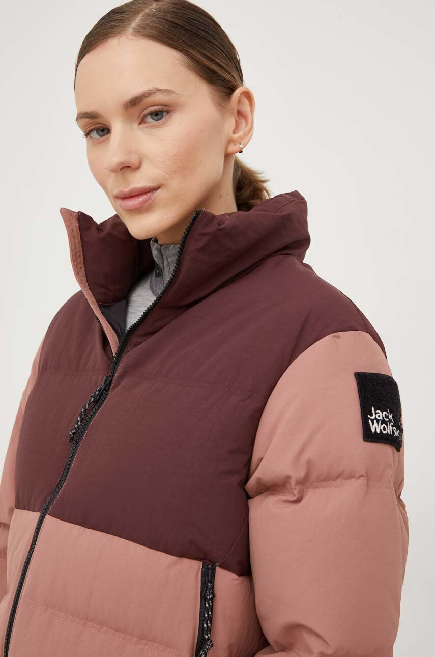 Jack Wolfskin geaca de puf femei culoarea roz de iarna - Pled.ro