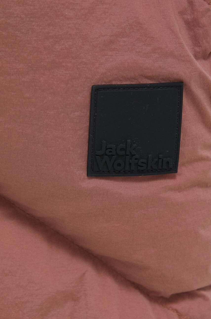 Jack Wolfskin geaca de puf femei culoarea maro de iarna - Pled.ro