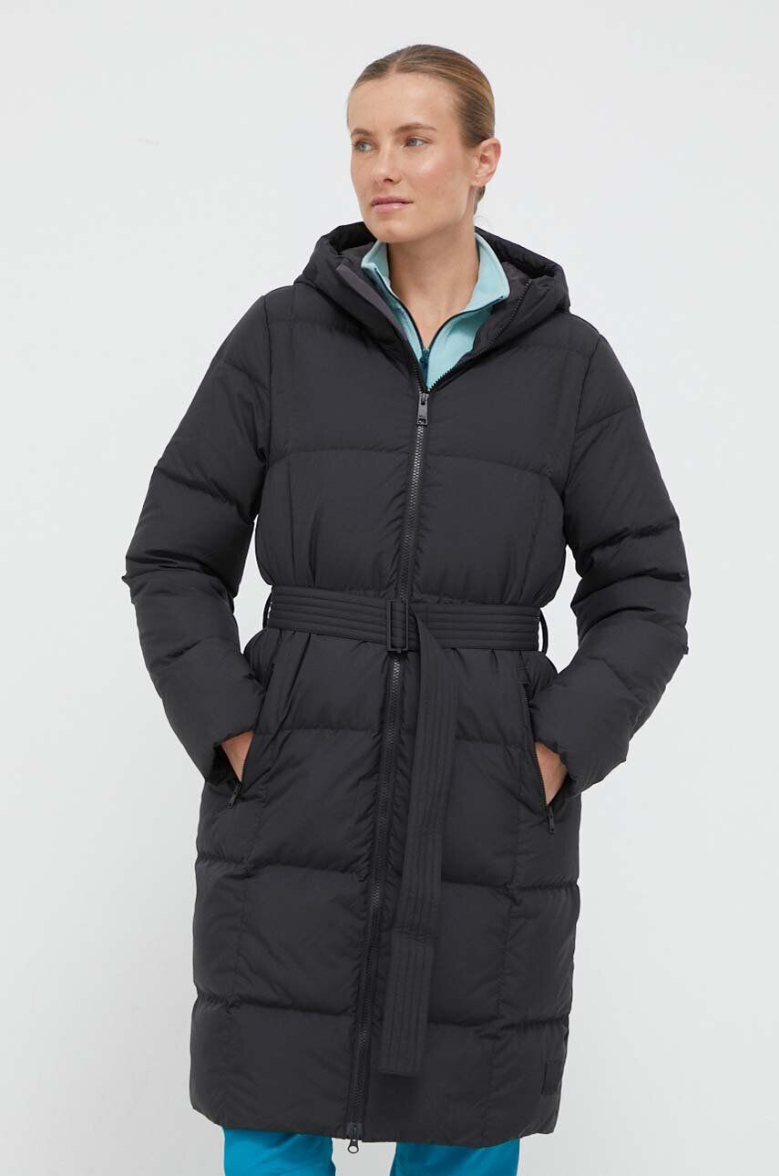 Jack Wolfskin geaca de puf femei culoarea negru de iarna - Pled.ro