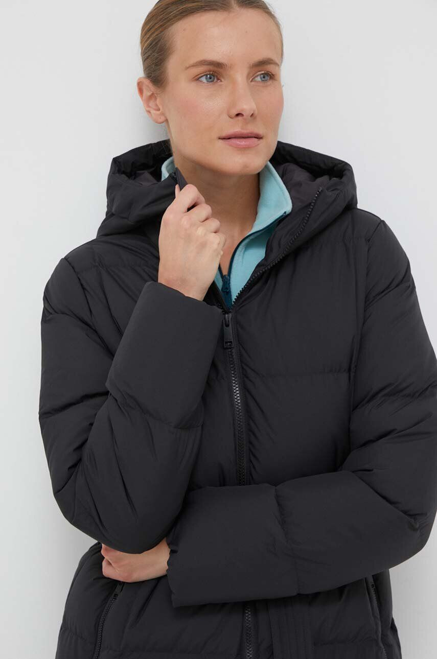 Jack Wolfskin geaca de puf femei culoarea negru de iarna - Pled.ro