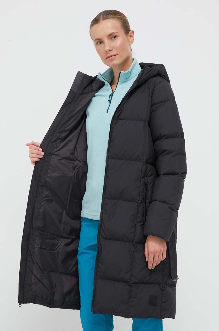 Jack Wolfskin geaca de puf femei culoarea negru de iarna - Pled.ro