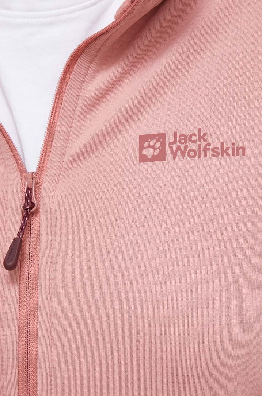 Jack Wolfskin hanorac Kolbenberg culoarea roz neted - Pled.ro