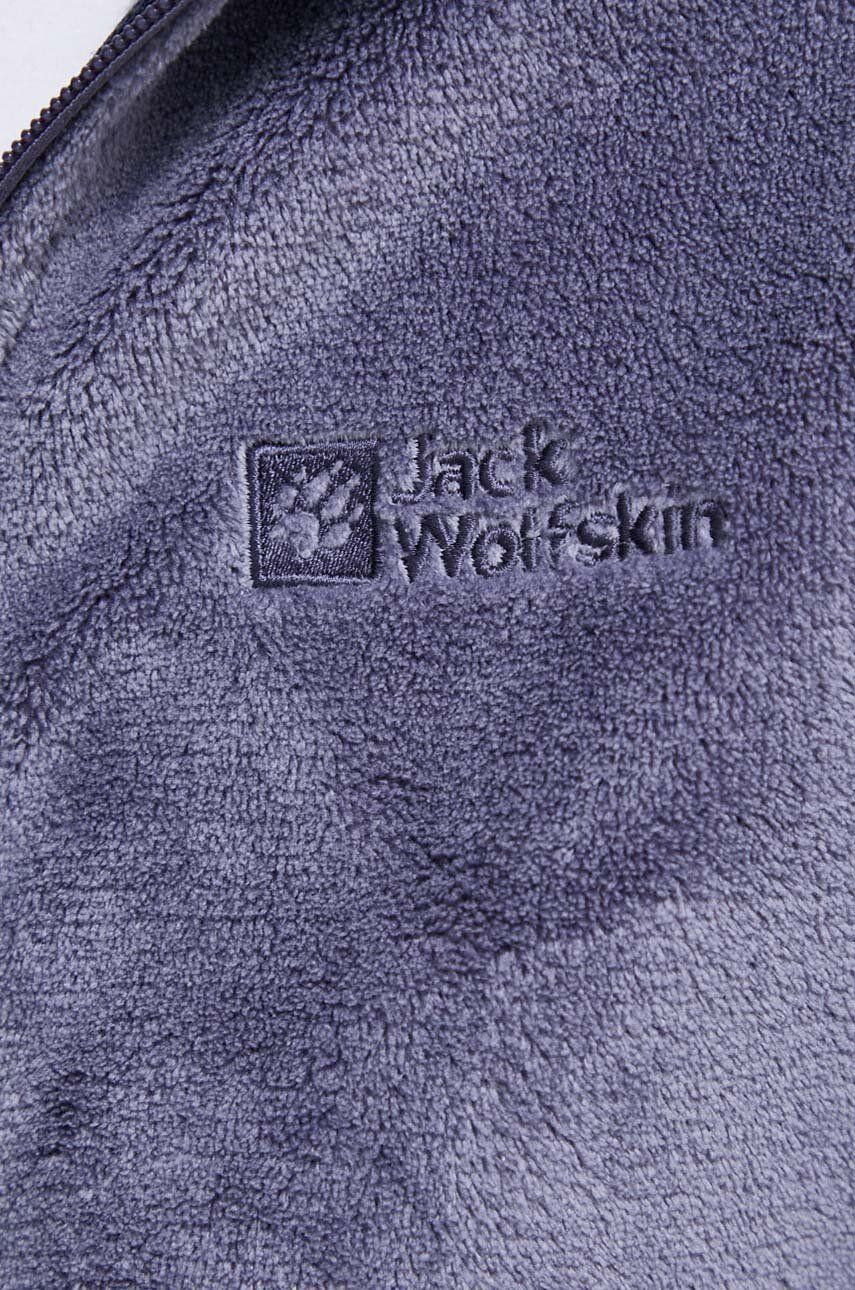 Jack Wolfskin hanorac Rotwand culoarea albastru marin cu glugă neted - Pled.ro