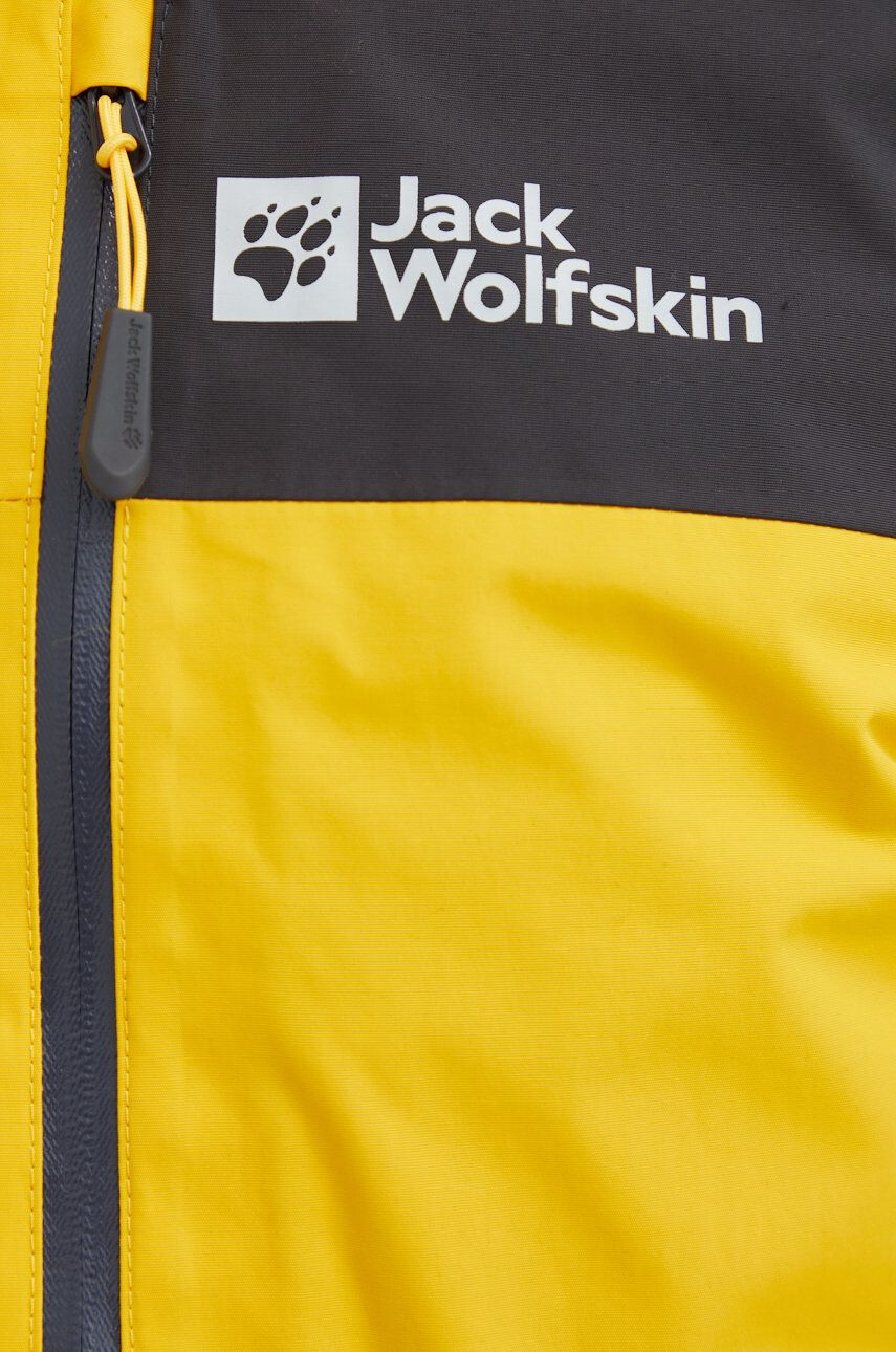 Jack Wolfskin geaca outdoor Jasper 3in1 culoarea galben - Pled.ro