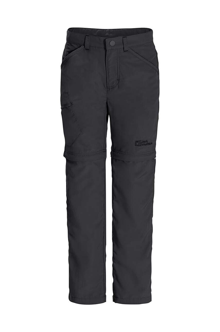 Jack Wolfskin pantaloni copii culoarea negru - Pled.ro