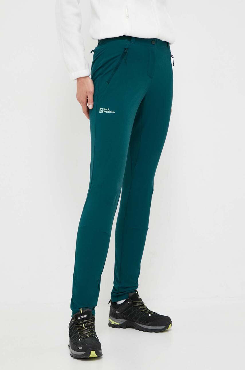 Jack Wolfskin pantaloni de exterior Geigelstein culoarea verde - Pled.ro