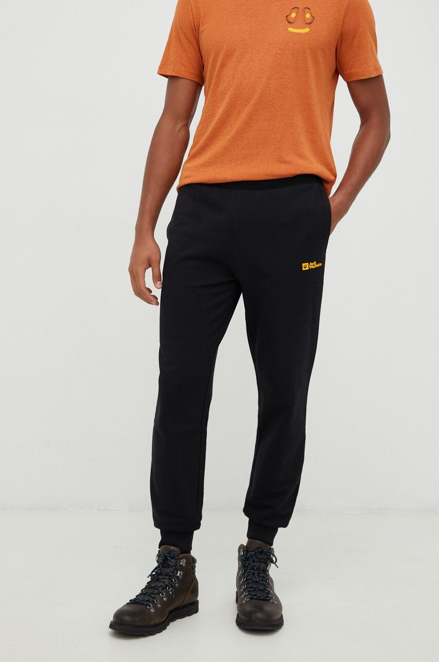 Jack Wolfskin pantaloni de trening din bumbac - Pled.ro