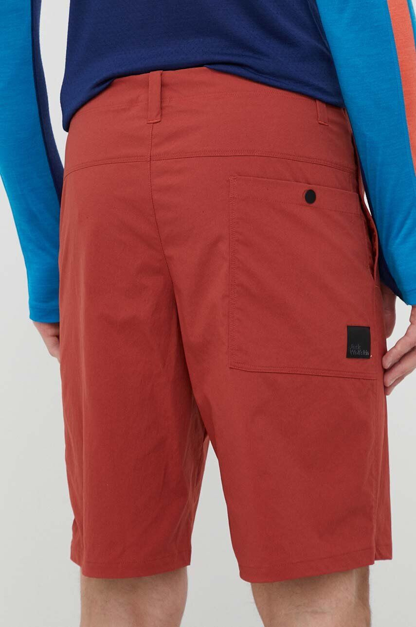 Jack Wolfskin pantaloni scurți outdoor Desert culoarea rosu - Pled.ro