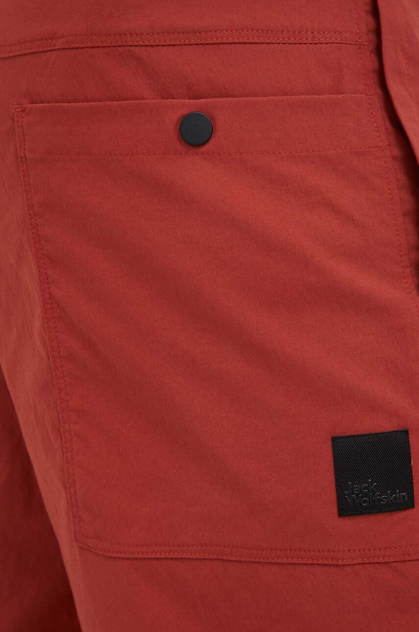 Jack Wolfskin pantaloni scurți outdoor Desert culoarea rosu - Pled.ro