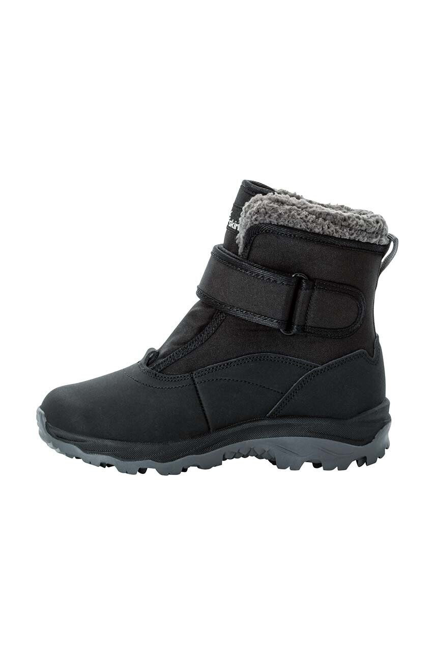 Jack Wolfskin pantofi copii VOJO SHELL TEXAPORE MID VC culoarea negru - Pled.ro