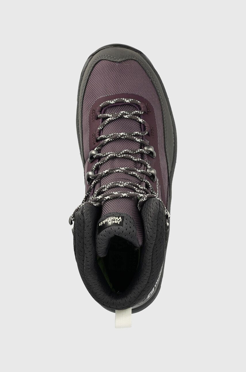 Jack Wolfskin pantofi Rebellion Guide Texapore Mid femei culoarea violet - Pled.ro