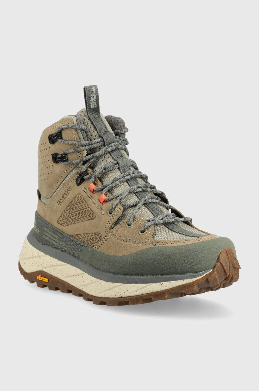 Jack Wolfskin pantofi Terraquest Texapore Mid femei culoarea verde - Pled.ro