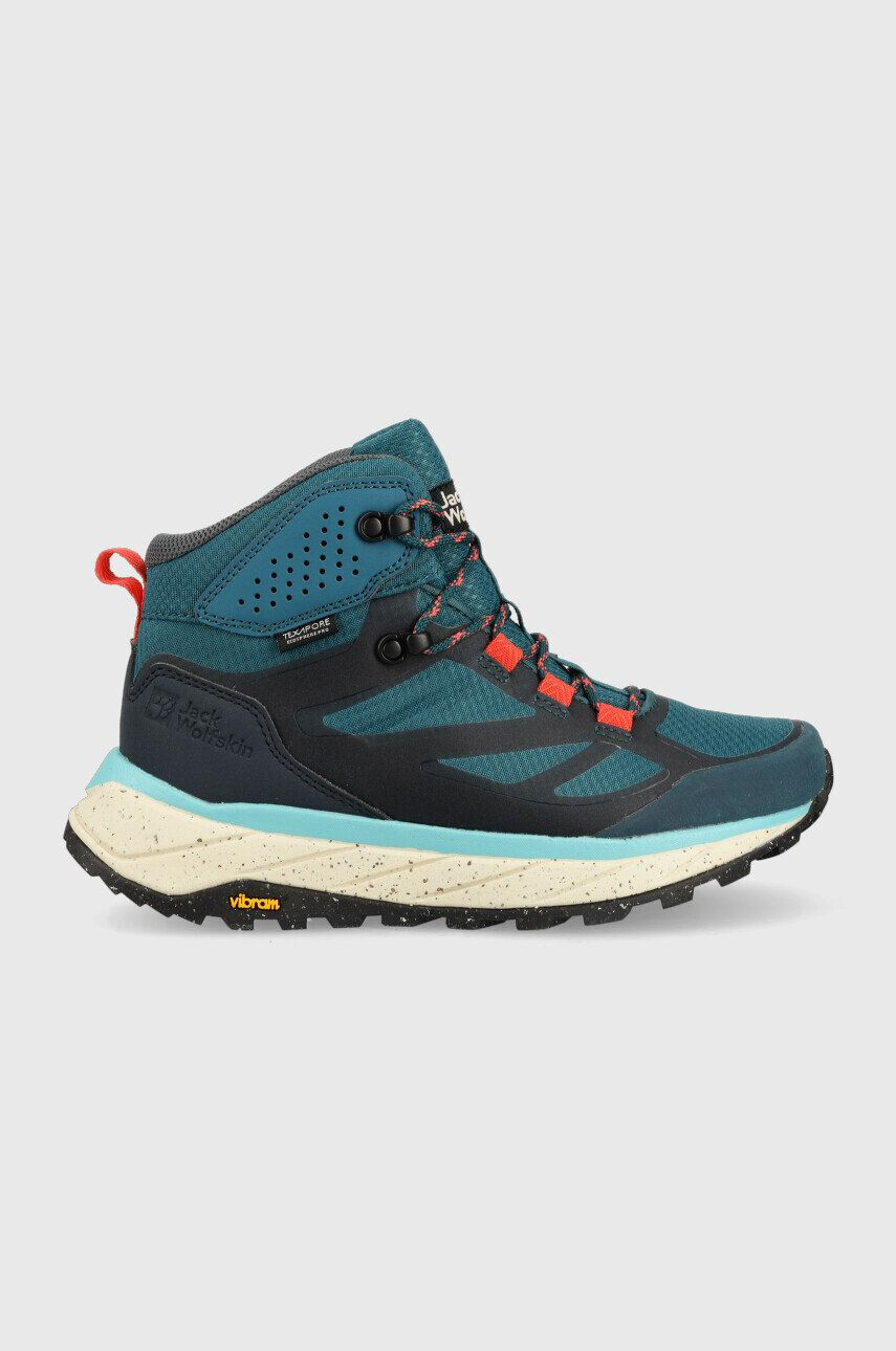 Jack Wolfskin pantofi Terraventure Texapore Mid femei culoarea turcoaz izolat - Pled.ro