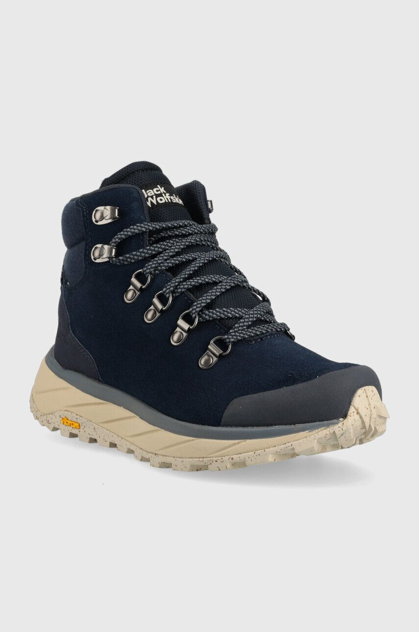 Jack Wolfskin pantofi Terraventure Urban Mid femei culoarea albastru marin - Pled.ro