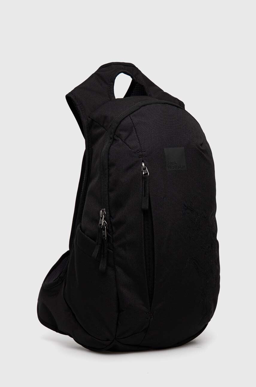 Jack Wolfskin rucsac ANCONA femei culoarea negru mare cu imprimeu - Pled.ro