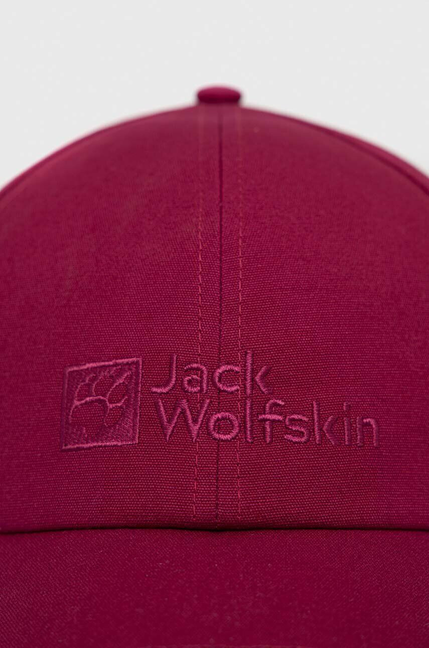 Jack Wolfskin sapca culoarea roz cu imprimeu - Pled.ro