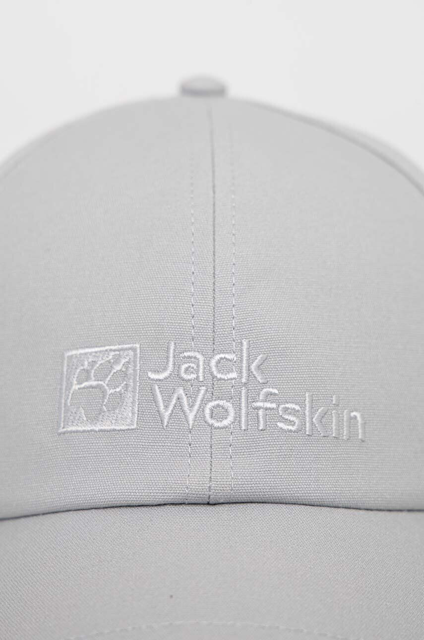 Jack Wolfskin sapca culoarea gri cu imprimeu - Pled.ro