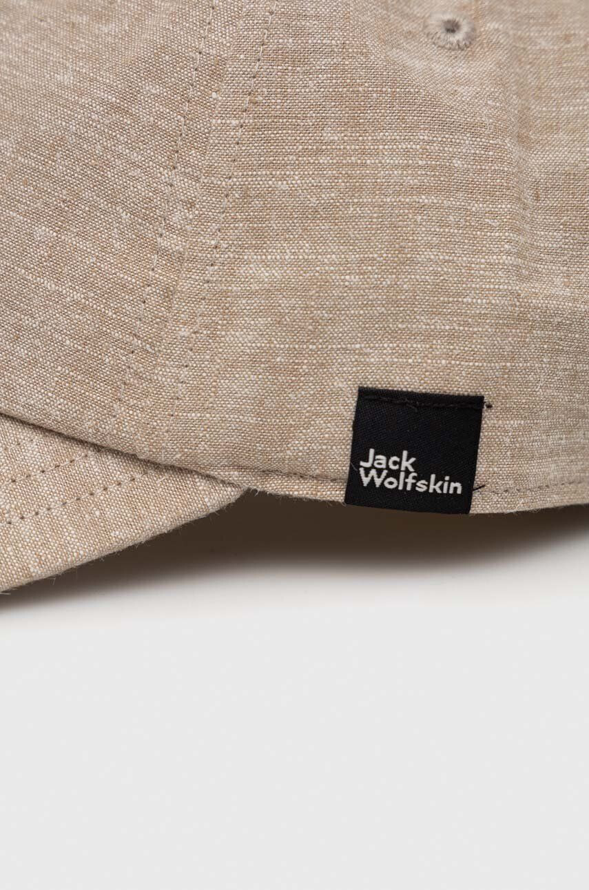 Jack Wolfskin sapca Sandroute culoarea bej melanj - Pled.ro