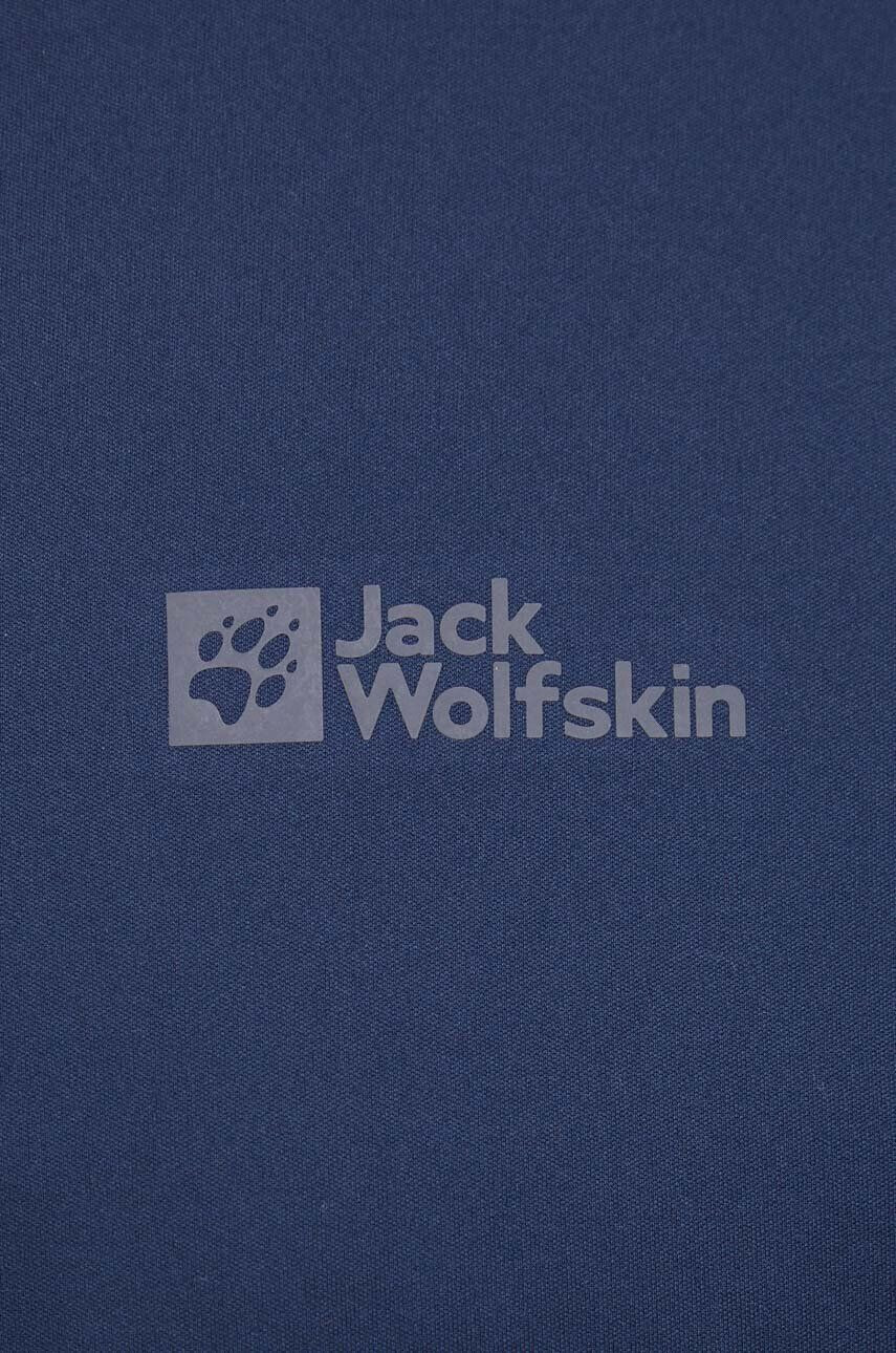 Jack Wolfskin tricou sport Tech culoarea albastru marin neted - Pled.ro