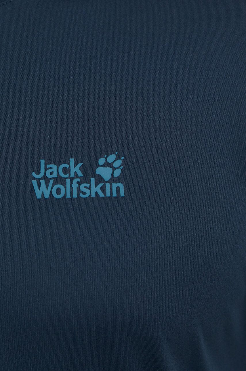 Jack Wolfskin tricou sport Tech culoarea albastru marin neted - Pled.ro