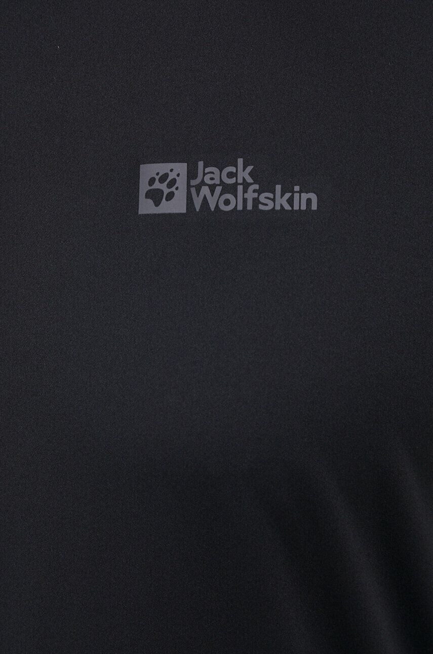 Jack Wolfskin tricou sport Tech culoarea negru neted - Pled.ro