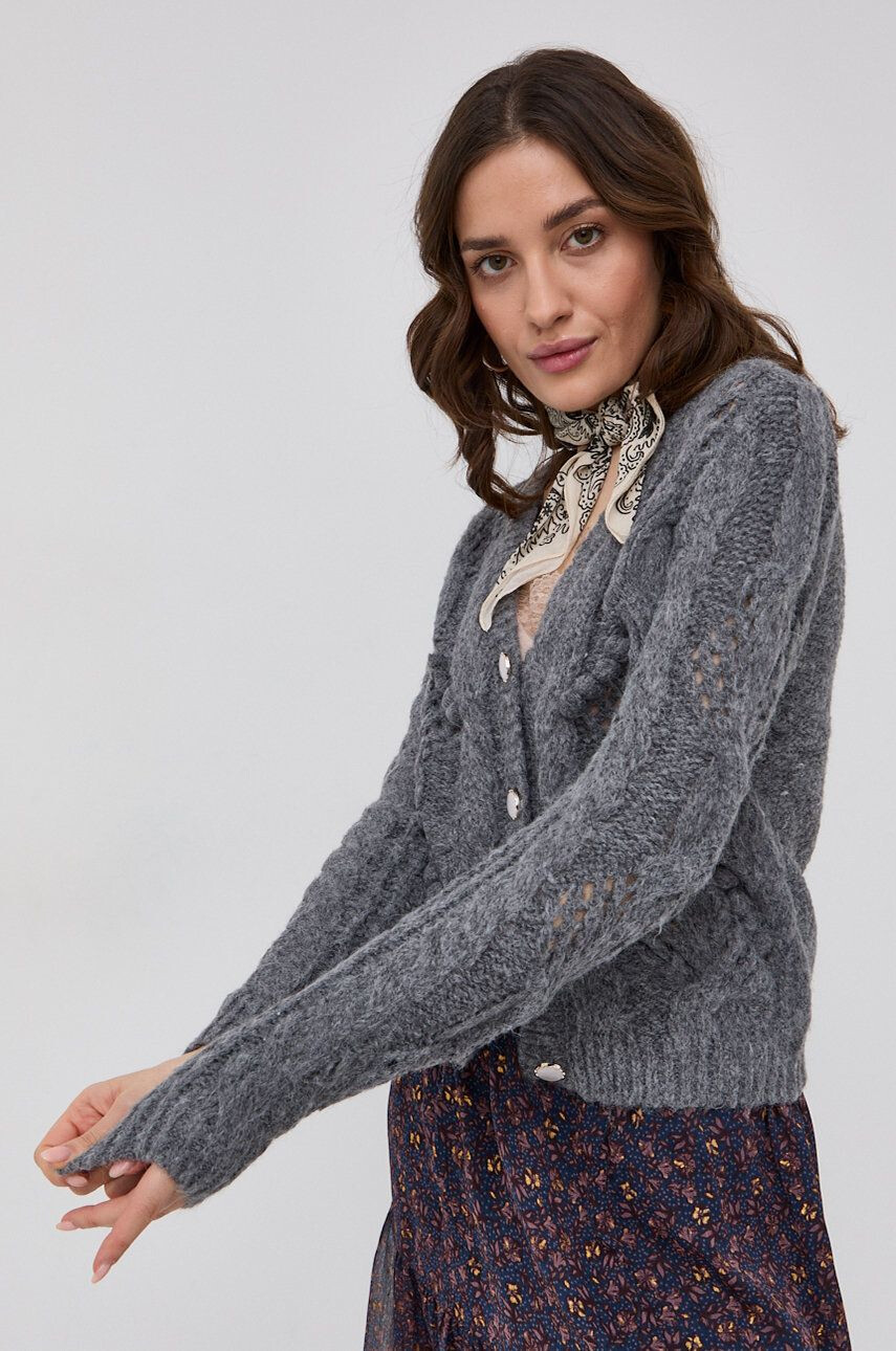 JDY Cardigan femei culoarea gri light - Pled.ro