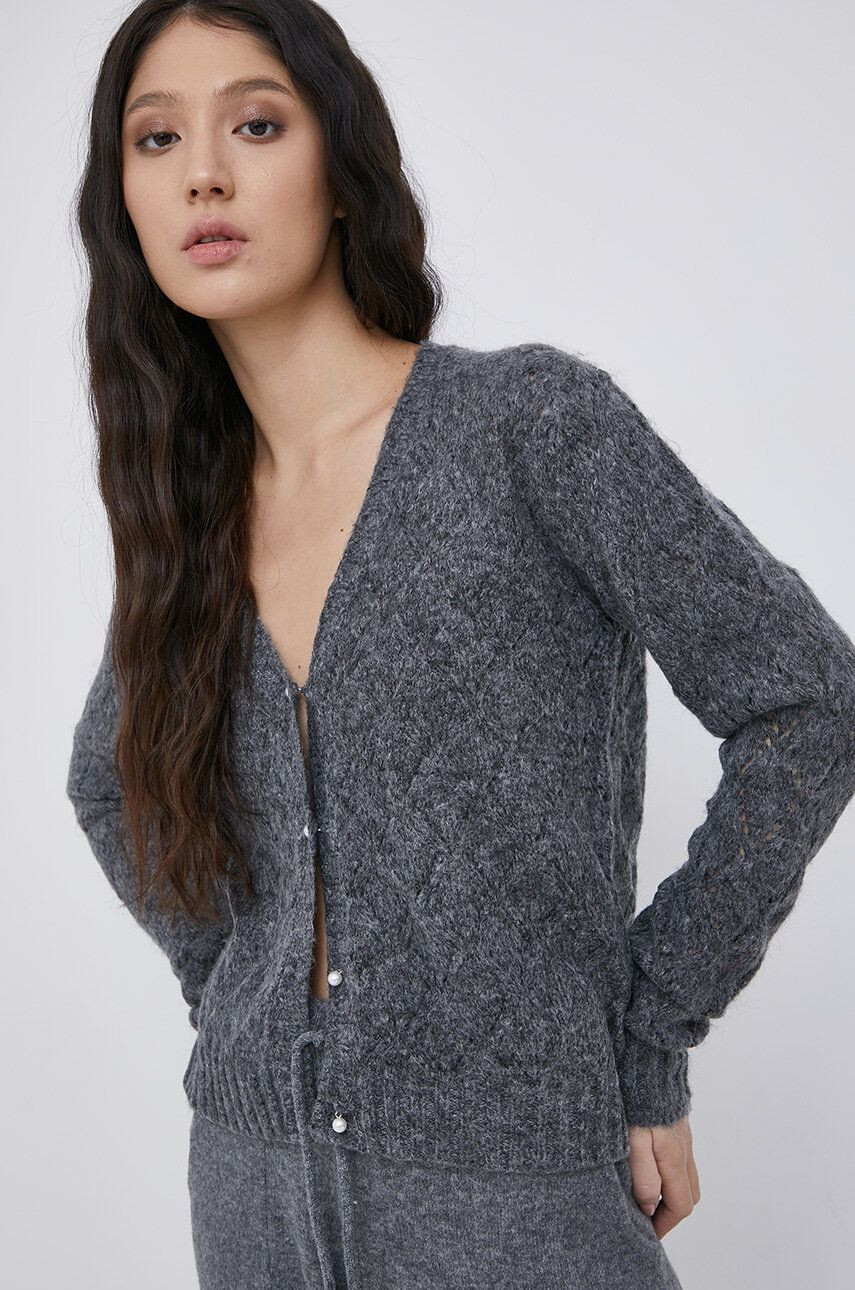 JDY Jacqueline de Yong Cardigan femei culoarea gri light - Pled.ro