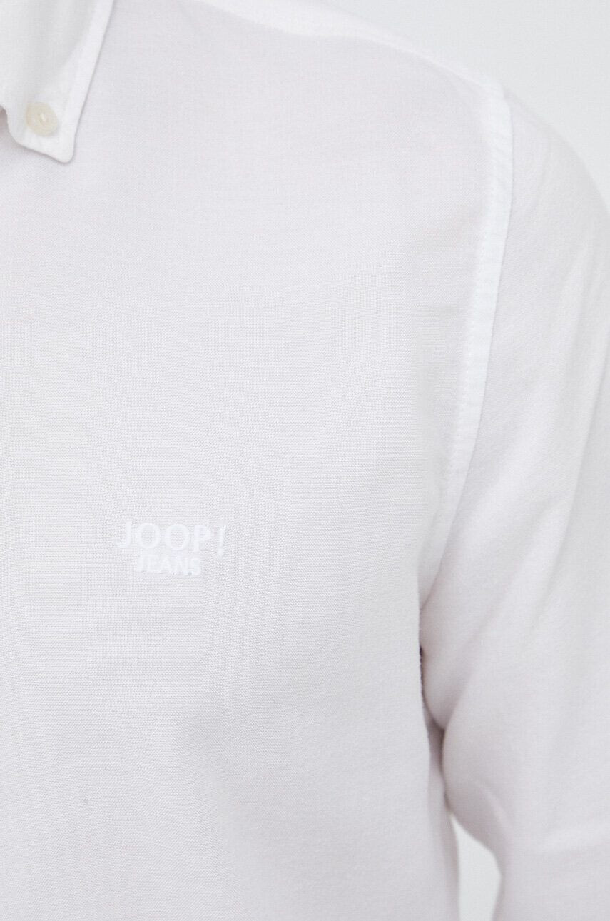 Joop! camasa barbati culoarea alb cu guler button-down regular - Pled.ro