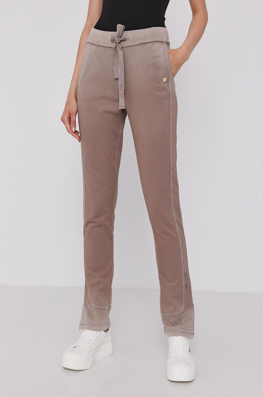 Joop! pantaloni femei culoarea gri mulata medium waist - Pled.ro