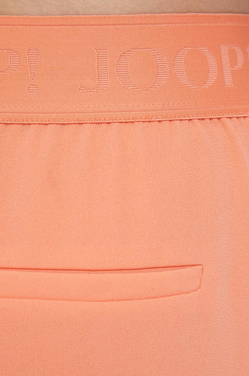 Joop! pantaloni femei culoarea portocaliu lat high waist - Pled.ro