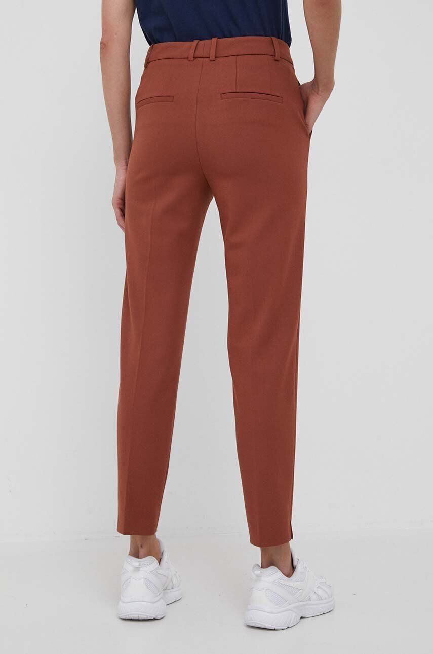 Joop! pantaloni femei culoarea bej drept high waist - Pled.ro