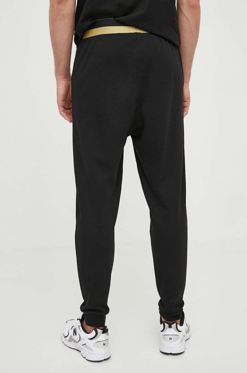 Joop! pantaloni lounge din bumbac culoarea negru cu imprimeu - Pled.ro